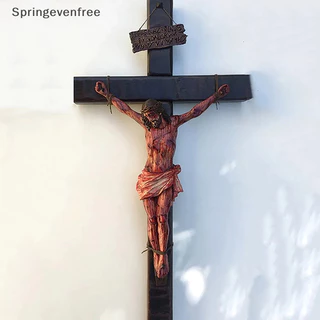 Spe Jesus Cross Ornament Com Base Resina De Estátua Crucifixo Wall Decoração De Sala Igreja FE