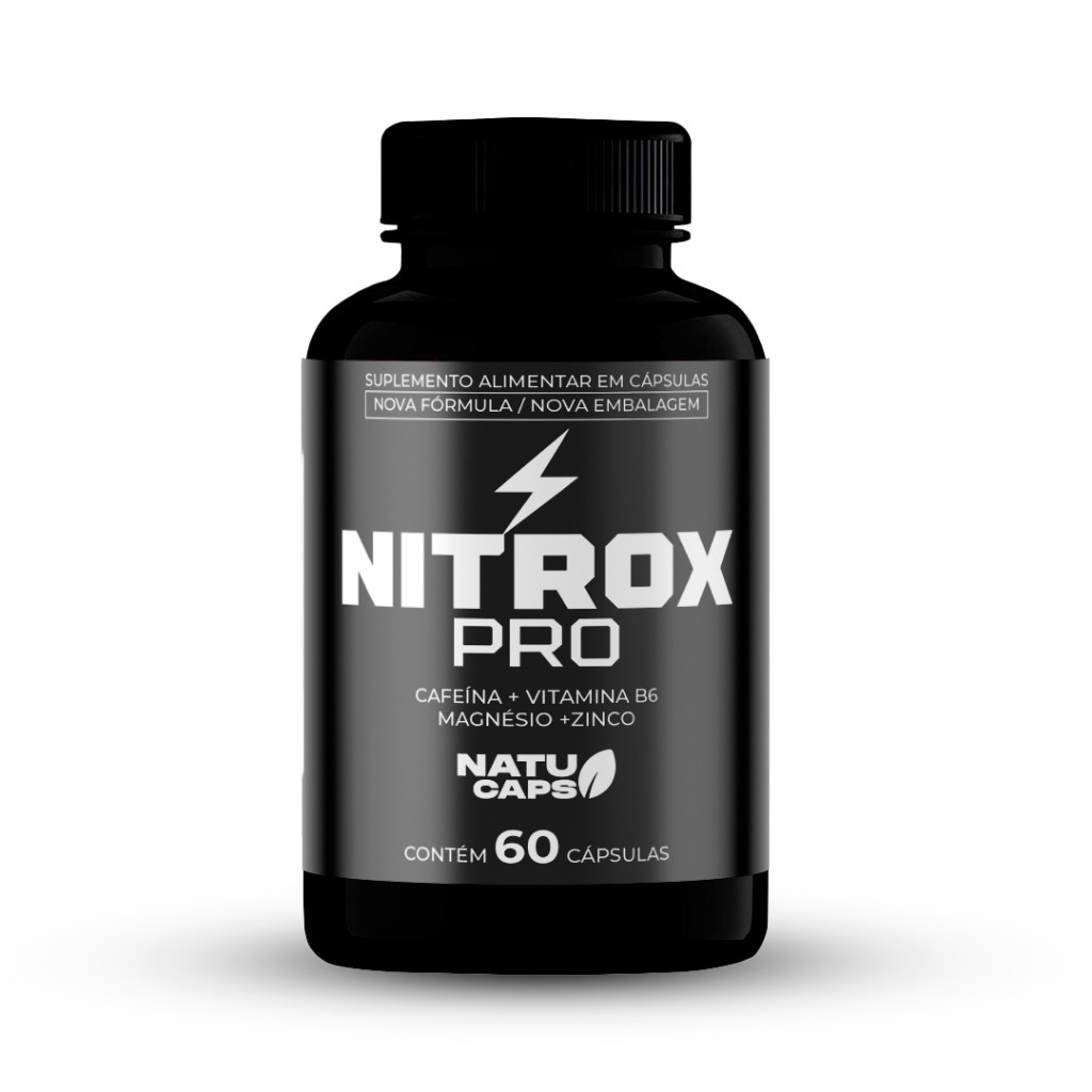 1 Pote Nitrox Pro - 60 Cápsulas - Fórmula Premium | Shopee Brasil