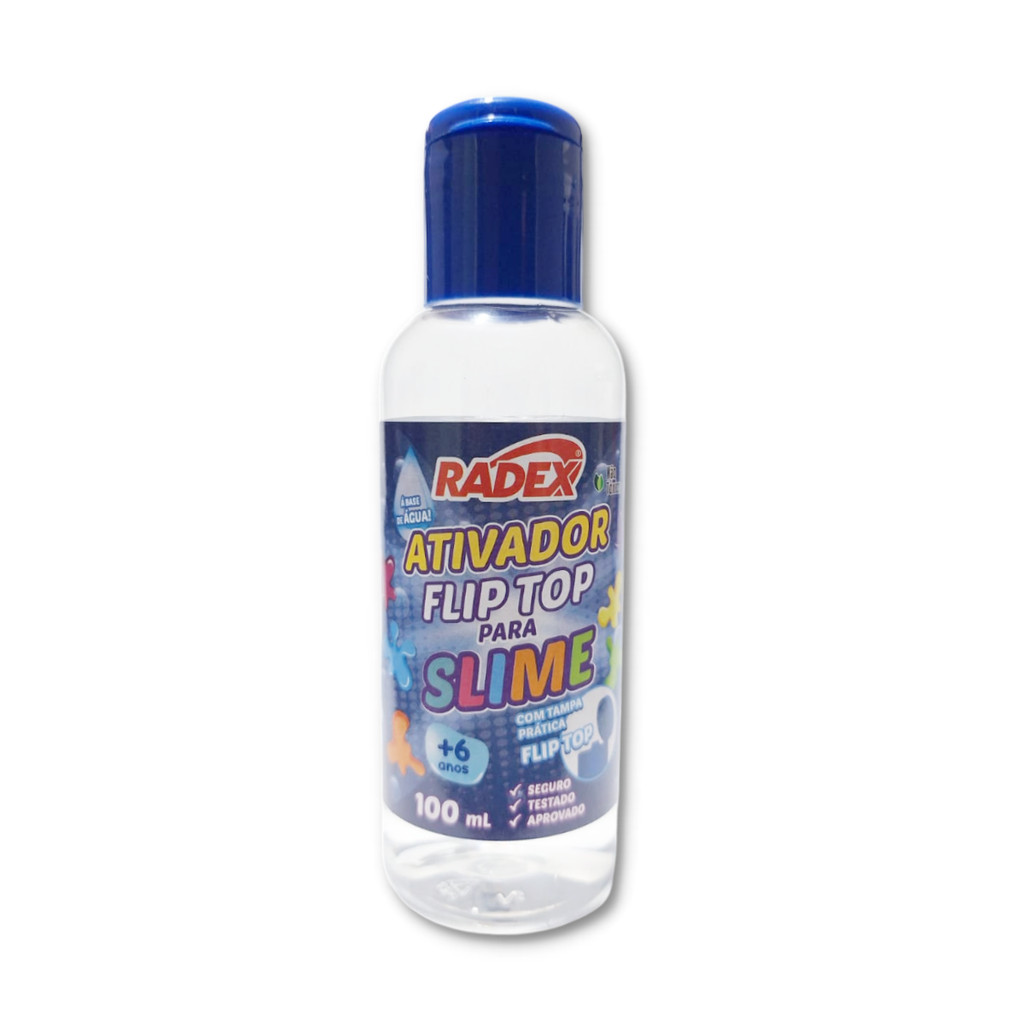 Ativador para slime Flip Top Radex 100ml, ativador de slime | Shopee Brasil