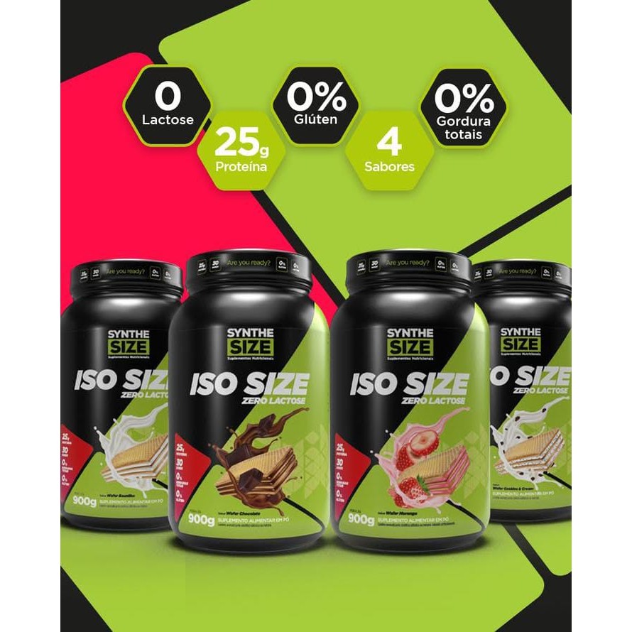 Iso Size Zero Lactose 900g - Synthesize | Shopee Brasil