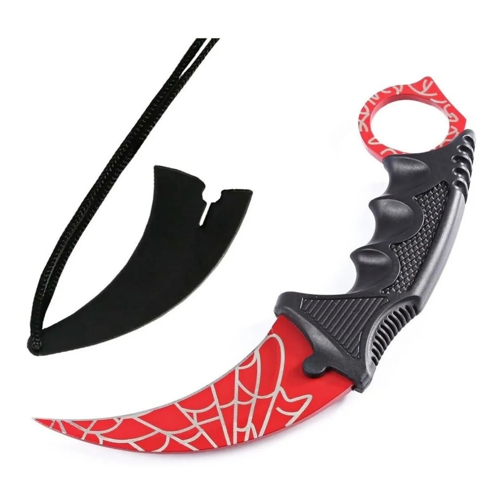 Faca Karambit Cs Go Rainbow Fade Real Fulltang+Bainha Afiado | Shopee ...