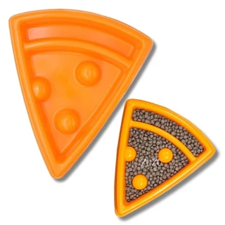ZippyPaws Comedouro Lento Happy Bowl Pizza Para Cães