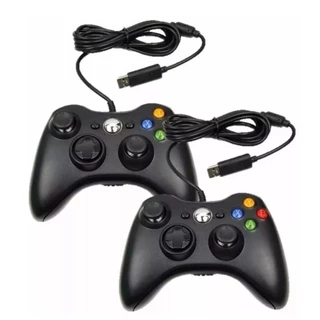 Controle De Xbox 360 Com Fio Para Video Game e PC/ Fat E Pc Joystick Jogo