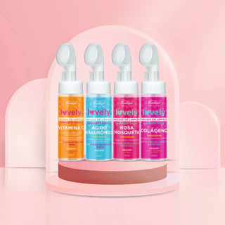 Kit Mousse de Limpeza Facial Lovely By FaceBeautiful
