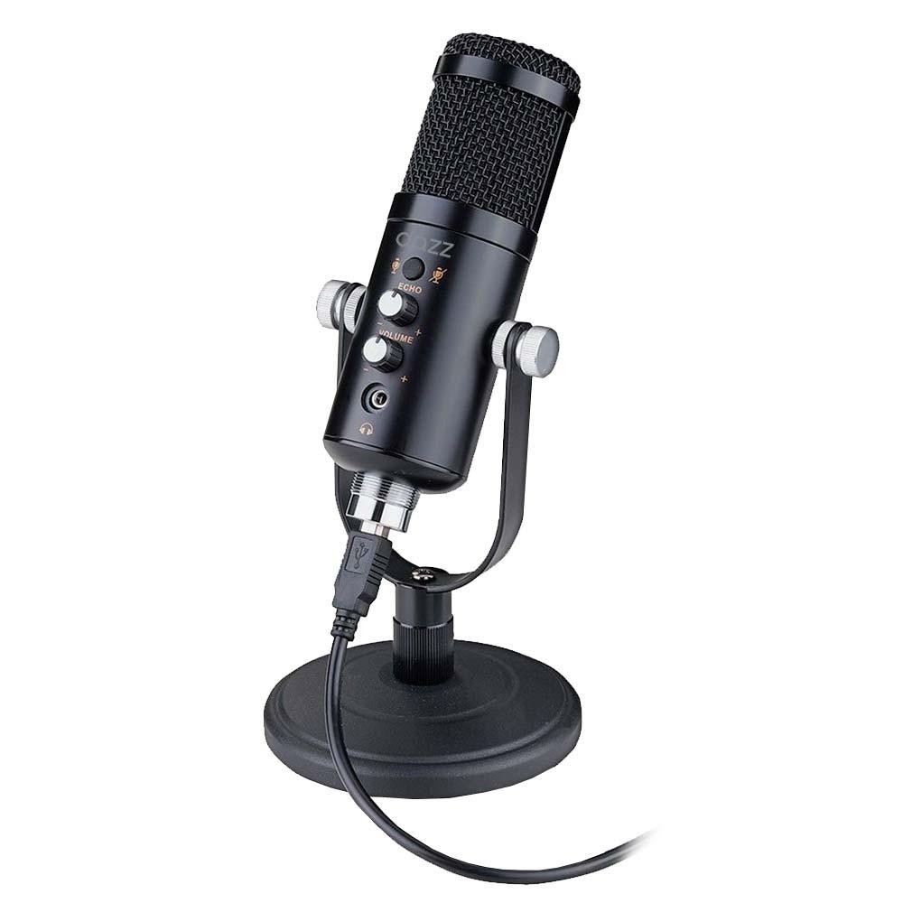 MICROFONE DAZZ PRETO USB 20 COM ESPUMA 60