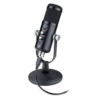 MICROFONE DAZZ PRETO USB 20 COM ESPUMA 60