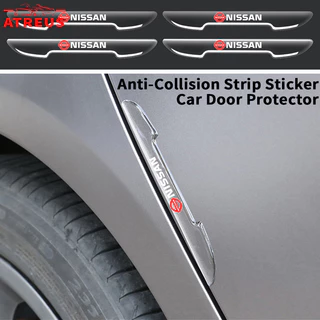 4 Peças Nissan Porta De Carro Transparente Adesivos Anti-colisão Borda De Porta Anti-riscos Protetor Para Nissan Kicks Versa Tiida March Sentra Livina gtr