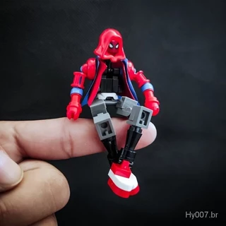 Compatível Lego Miles Homem-Aranha Homem-Aranha Boneca Homem-Aranha Mecha MK37 Brinquedo 85 Building Block Assembly Boy UHKA