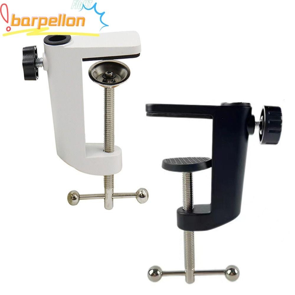 Grampo BARPELLON , Suporte De Microfone Em Forma De C De Metal , De Montagem De Mesa Universal Preto Branco
