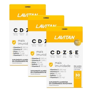 Kit c/3 und Lavitan Imunidade CDZSE 30 Cpr Revestido em Oferta na Shopee