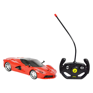 Carrinho Controle Remoto Ferrari Esportiva Menino Brinquedo Sem Fio 4 Funções Carro Sport Com Luz