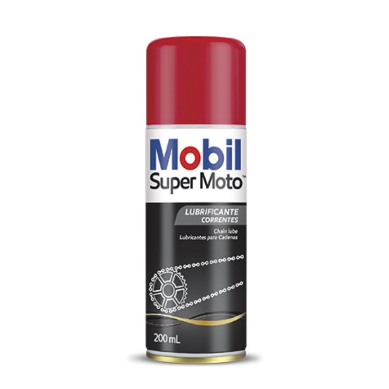 Spray Para Correntes Mobil Super Chain Lube Moto Bicicletas Scooters Transmissão resiste a cargas elevadas e altas temperaturas Alto desempenho das engrenagens