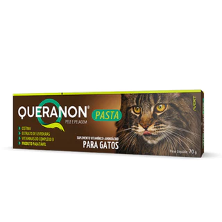 QUERANON PASTA 70G PARA GATOS SUPLEMENTO ALIMENTAR PELAGEM
