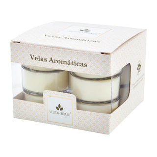 Vela Aromática Algodão C/12 Mini Velas Aromatizadas Velitah Brasil