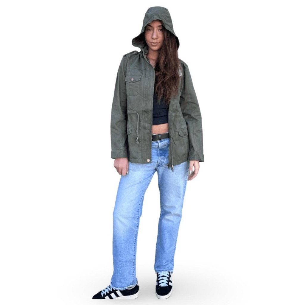 Jaqueta Casaco Sobretudo Militar Parka C/ Capuz