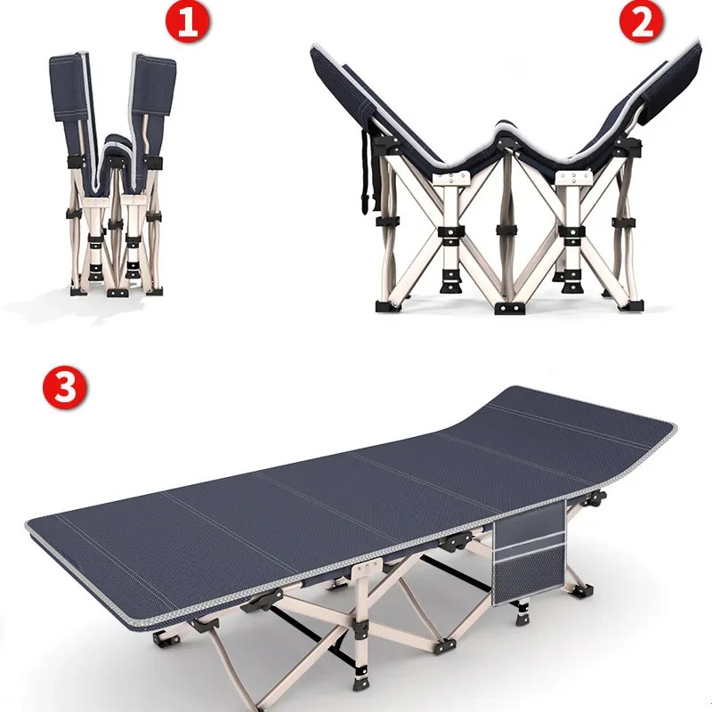 Cama Dobrável Portátil Berço De Acampamento Para Uma Pessoa Peso De Rolamento Pesado 300KG Adequado Caminhadas Ao Ar Livre Picnic Hiking Camping Family Gathering