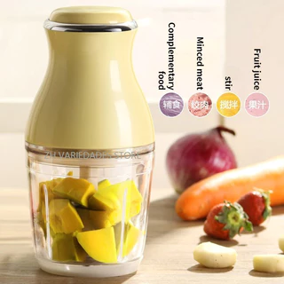 Processador de Alimentos Elétrico 600ml Cortador Triturador Legumes Frutas Verde Cozinha