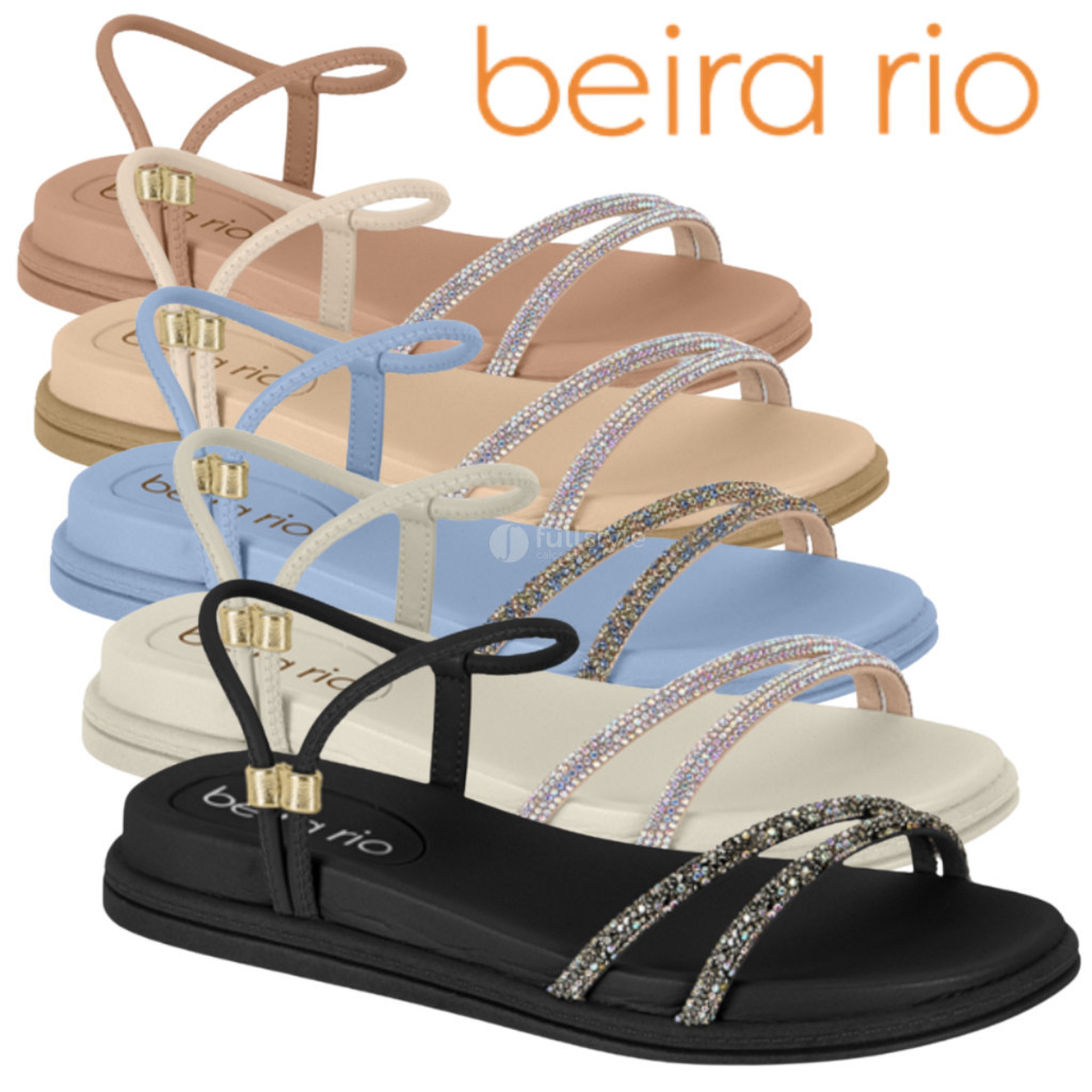 Beira Rio Chinelo Com Strass PreÃ§o Sandalia Rasteira Beira Rio