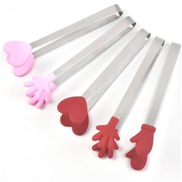 Mini Tenazes De Silicone , Para Alimentos Em Forma De Mão Coloridas ...