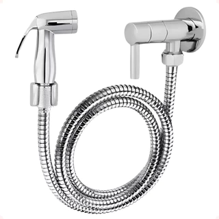 Ducha Higiênica Cromada Metal Inox 140cm para Banheiro - Castela
