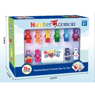 12Pcs Numberblocks Friends One to Ten Blocks Learning Resources - Children's Mat