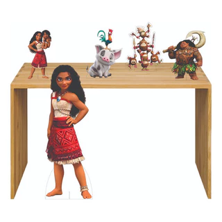 Kit Display Chão E Mesa  Moana Filme 2  5 Peças Totens em Oferta na Shopee