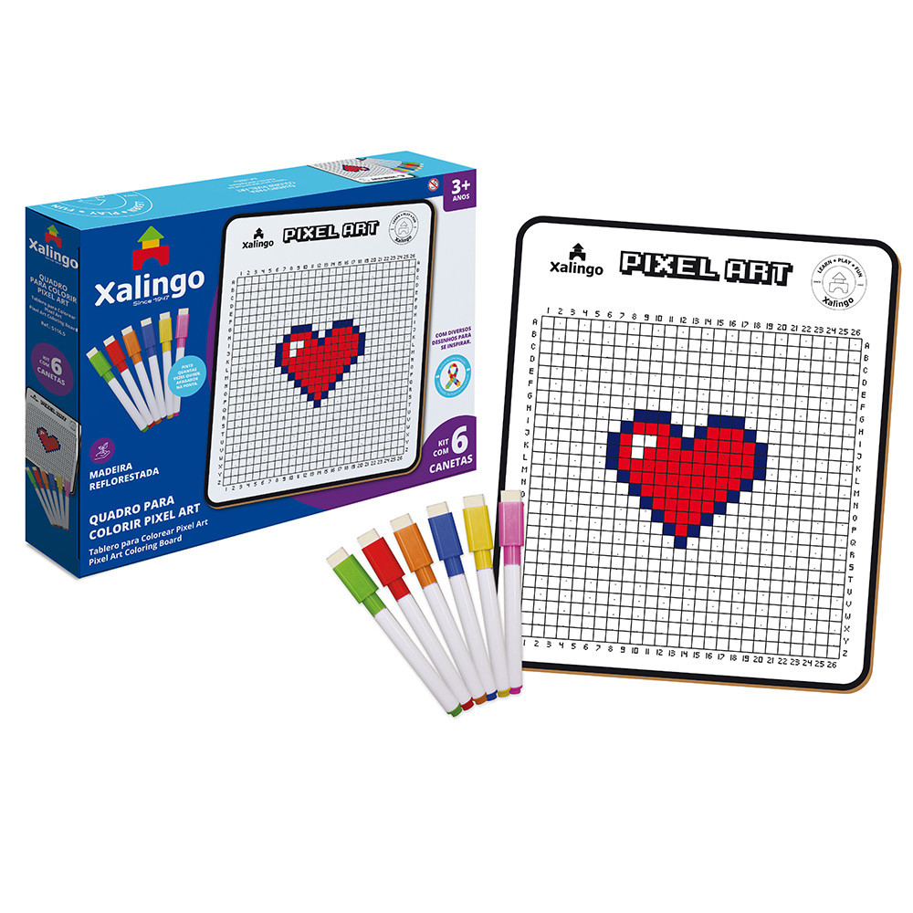 QUADRO PIXEL ART PARA COLORIR - DESENVOLVIMENTO