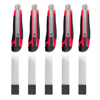 Kit 05 Estiletes Largo Emborrachado com 50 Lâminas Western em Oferta na Shopee