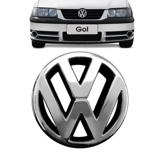 Emblema Cromado Grade Vw Gol Parati Saveiro Fase 1 E Fase 2