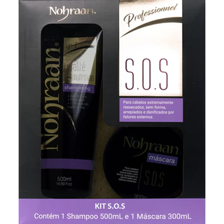 Kit S.O.S - Nohraan Profissional | Shampoo 500ml + Máscara 300ml