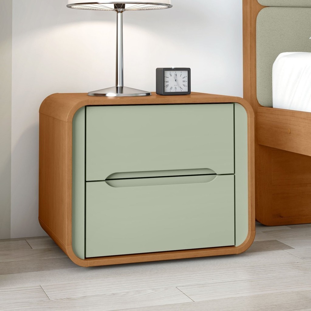 Mesa de Cabeceira 2 Gavetas Loop