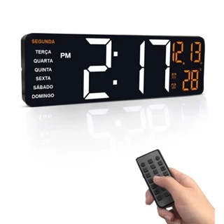 Relógio Digital De Led Com Controle Temperatura