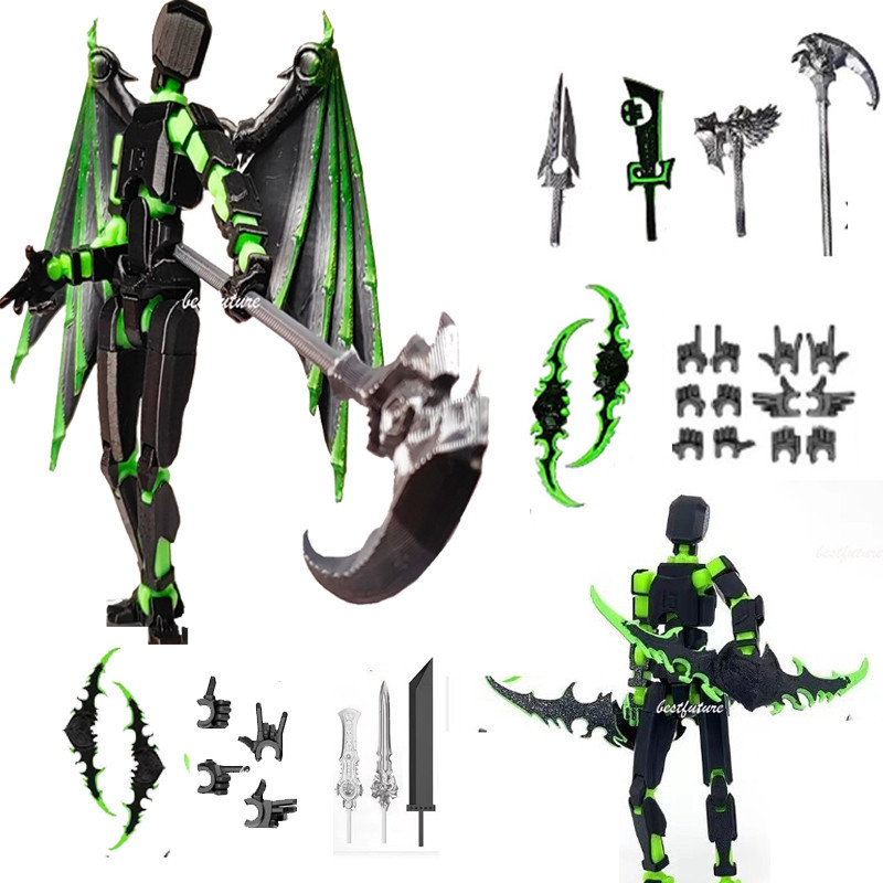 Impressora 3D Lucky 13 Action Figure Dummy 13 Illidan Devil DIY
