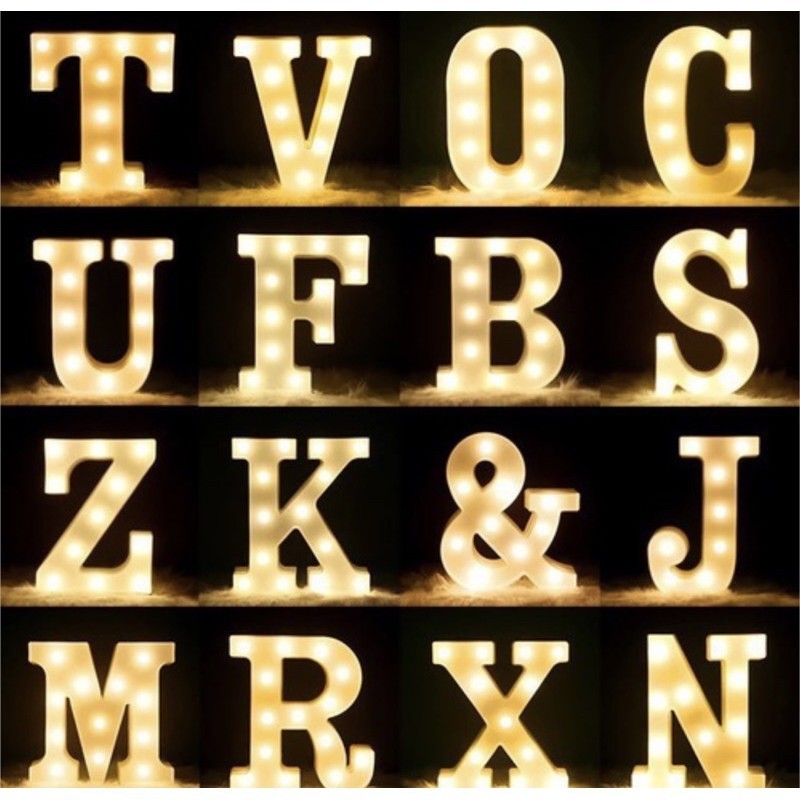 Letra Luminosa Luminaria Decoração Enfeite | Shopee Brasil