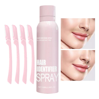Spray Para Depilação Facial , Com Aparador De Sobrancelhas , Hidratante E Cuidados A Pele Dermaplaning , Fórmula Suave