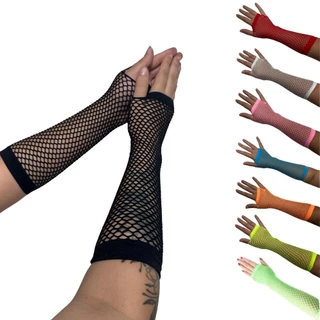 Luvas Arrastão Longa - Explosão de Cores com Estilo Único