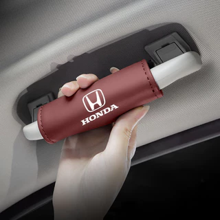 2PCS Tejadilho Do Carro Puxador De Luva Protetor De Couro Capa Cinto De Segurança Acessórios Interiores Para Honda Civic HRV BRV CRV Odyssey Fit BRIO Vezel Mobilio