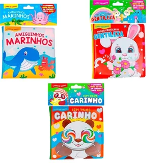 Coleção Banho Divertido 02 - Kit com 3 Livrinhos de Banho