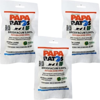 Kit Isca Fresca Anti Ratos Atrativa e Eficaz Uso Domestico 3Un 150g