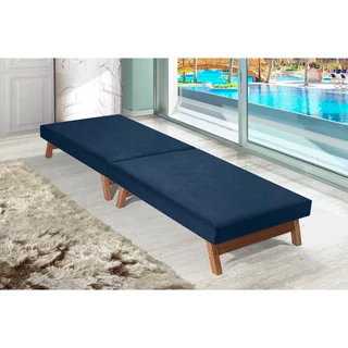 CAMA DOBRAVEL PORTATIL SOLTEIRO C/COLCHÃO EMBUTIDO D-26 1,90 X0,80CM -P/POUSADA - HOTEL -AZUL