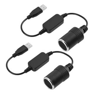 2 Pcs Adaptador Usb Isqueiro Carro Conversor Tomada Veicular Cabo Isqueiro Automotivo AcessóRios Para Carro 12v