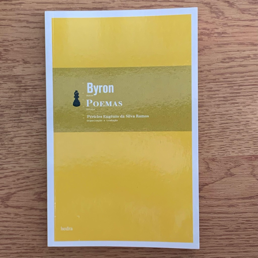 LIVRO POEMAS - LORD BYRON | Shopee Brasil
