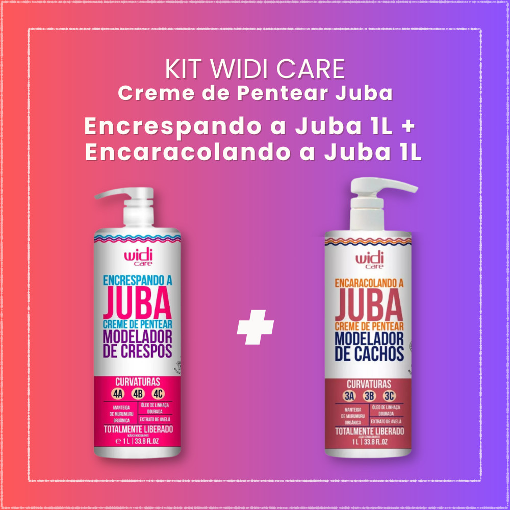 Kit Widi Care Creme de Pentear Encaracolando a Juba Widi 1L ...