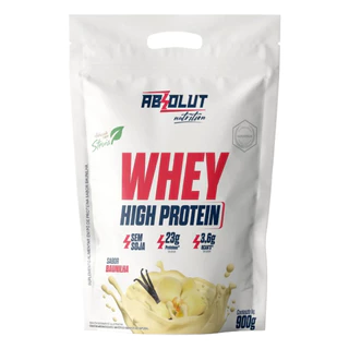 Whey High Protein Refil 900g Sabor Baunilha Absolut Nutrition