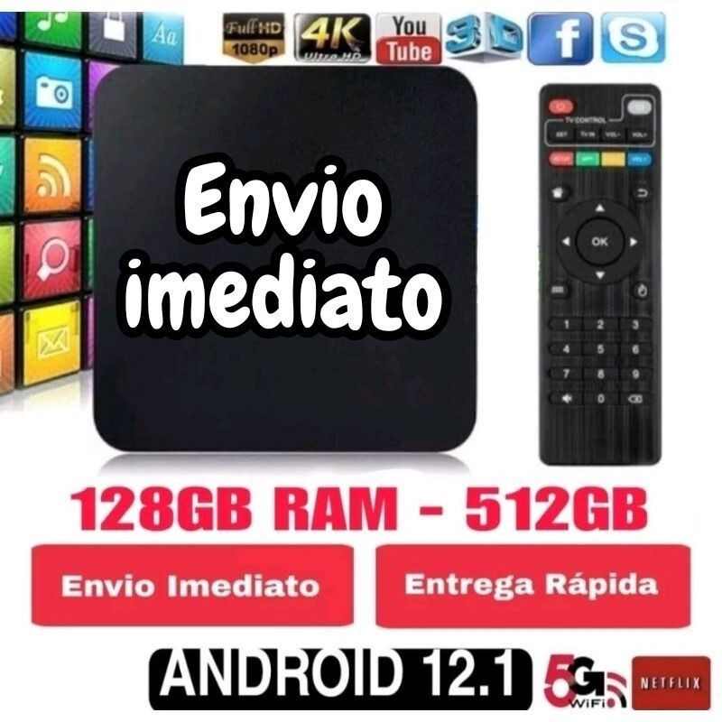 *MODELO 2024* APARELHO CONVERSOR SMART TV O MAIS MODERNO DO MERCADO 128GB RAM 512GB ROM