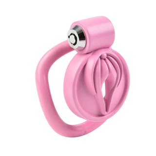 Gaiola De Galo Pequeno Masculino 5 Anéis Sissy Labia Carving Tight Chastity Cage Penis Ring Com Trava Masturbação Sex Toys for Men
