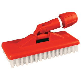 Escova macia com suporte vermelha com 3 peças - Limpa tudo Bralimpia