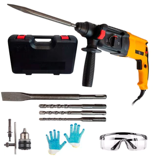 Martelete Rotativo Rompedor 1000W 3KG Furadeira Profissional+ 13 Assessórios ENVIO IMEDIATO
