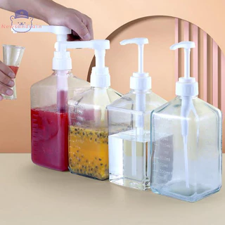 newsandrain 1600ml Dispensador De Xarope De Café Frasco De Ketchup De Molho De Mel Multifuncional W/Pump Nice