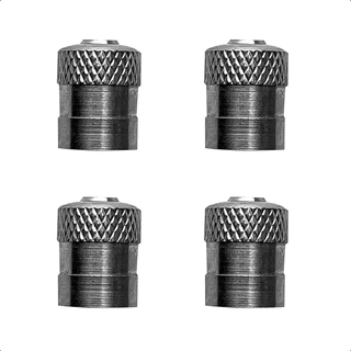 Kit 4 Tampa de Válvula para Bico Pneu Carro Moto Metal